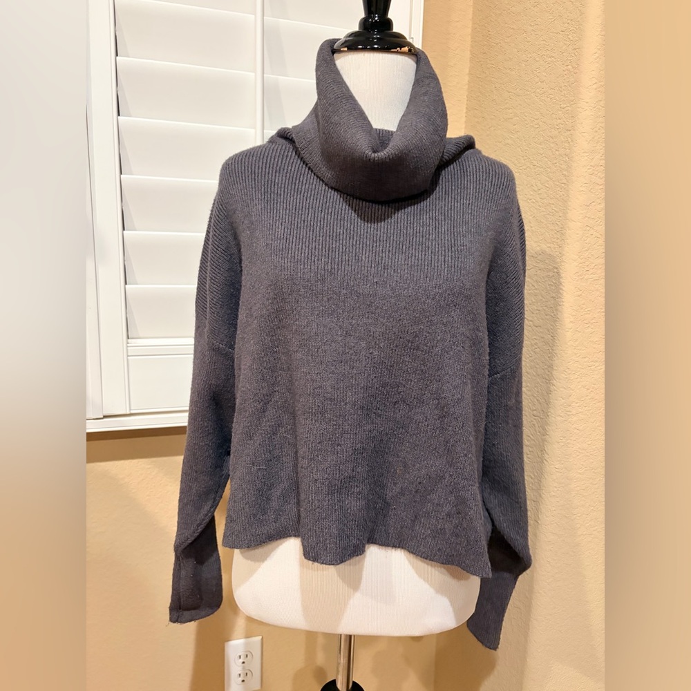 Zara Charcoal Cowl Neck Sweater